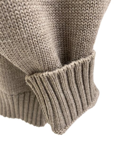 Zanone（ザノーネ）Zanone (ザノーネ) CHIOTO 5ゲージ スタンドカラー カーディガン TAUPE / ベージュ サイズ:52の古着・服飾アイテム