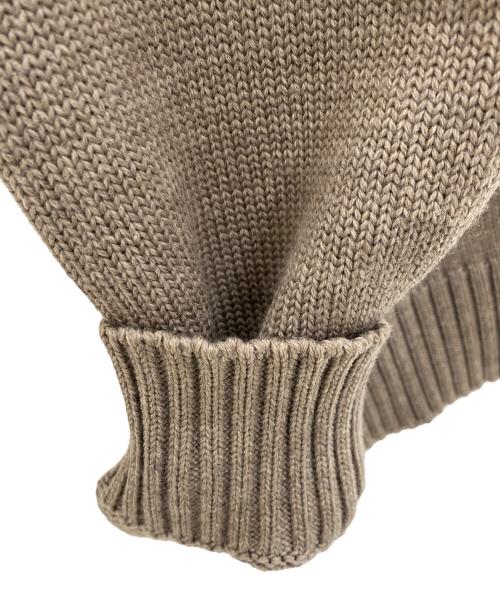 Zanone（ザノーネ）Zanone (ザノーネ) CHIOTO 5ゲージ スタンドカラー カーディガン TAUPE / ベージュ サイズ:52の古着・服飾アイテム