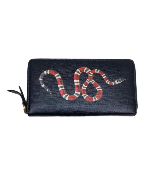 GUCCI（グッチ）GUCCI (グッチ) 長財布 ブラックの古着・服飾アイテム
