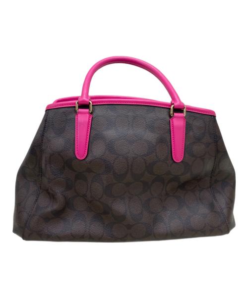 COACH（コーチ）COACH (コーチ) スモールマーゴットキャリーオール ブラウンピンクの古着・服飾アイテム