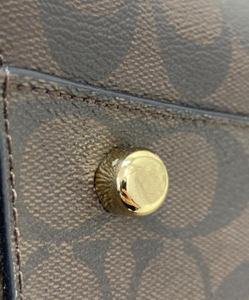 COACH（コーチ）COACH (コーチ) スモールマーゴットキャリーオール ブラウンピンクの古着・服飾アイテム