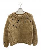 THE TOEザ・トゥー）の古着「Notting Hill Heart Knit」｜ブラウン