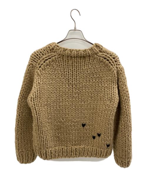 THE TOE（ザ・トゥー）THE TOE (ザ・トゥー) Notting Hill Heart Knit ブラウン サイズ:Sの古着・服飾アイテム