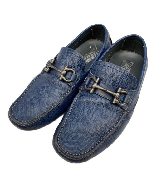Salvatore Ferragamo（サルヴァトーレ フェラガモ）Salvatore Ferragamo (サルヴァトーレ フェラガモ) ローファー ブルー サイズ:7の古着・服飾アイテム