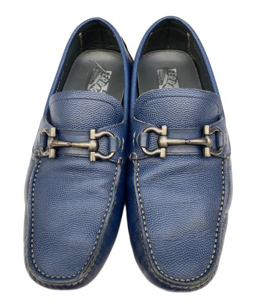 Salvatore Ferragamo（サルヴァトーレ フェラガモ）Salvatore Ferragamo (サルヴァトーレ フェラガモ) ローファー ブルー サイズ:7の古着・服飾アイテム