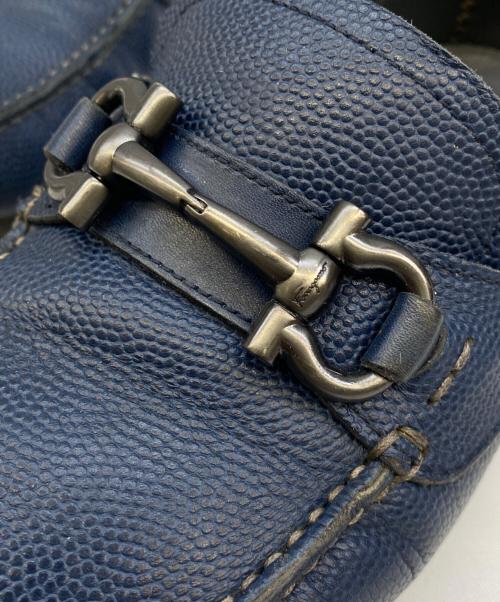 Salvatore Ferragamo（サルヴァトーレ フェラガモ）Salvatore Ferragamo (サルヴァトーレ フェラガモ) ローファー ブルー サイズ:7の古着・服飾アイテム