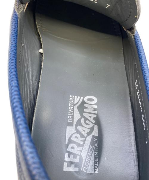 Salvatore Ferragamo（サルヴァトーレ フェラガモ）Salvatore Ferragamo (サルヴァトーレ フェラガモ) ローファー ブルー サイズ:7の古着・服飾アイテム