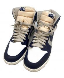 NIKE（ナイキ）の古着「ハイカットスニーカー」｜グレー×ネイビー