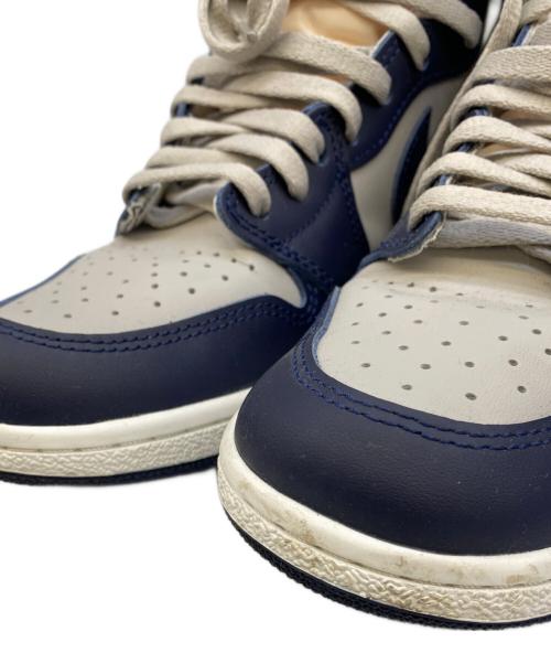 NIKE（ナイキ）NIKE (ナイキ) ハイカットスニーカー グレー×ネイビー サイズ:27の古着・服飾アイテム