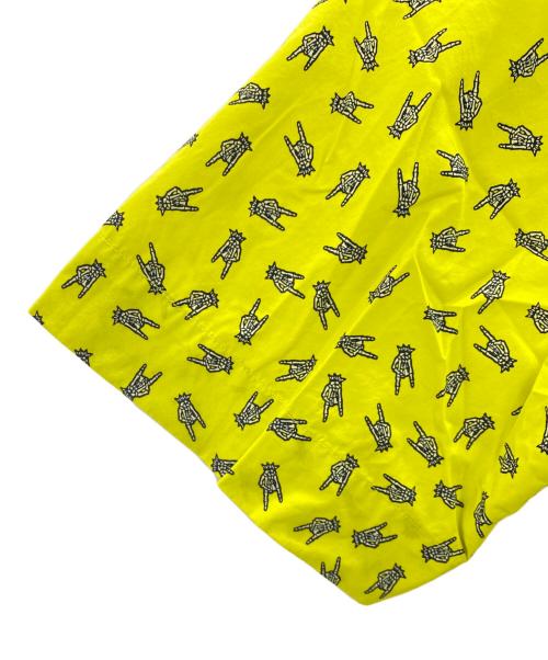 DIESEL（ディーゼル）DIESEL (ディーゼル) Acid Yellow Psych3 Short Sleeve Shirt イエロー サイズ:Mの古着・服飾アイテム