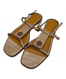 TORY BURCH（トリーバーチ）の古着「ジョージアレザーサンダル」｜ブラウン