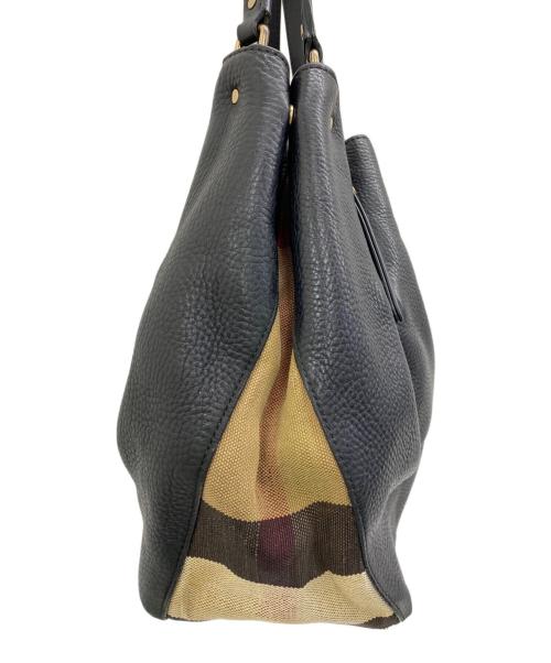 BURBERRY（バーバリー）BURBERRY (バーバリー) セミショルダーバッグ ブラックの古着・服飾アイテム