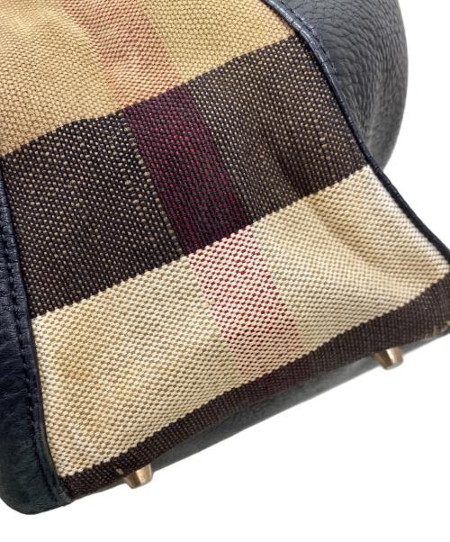 BURBERRY（バーバリー）BURBERRY (バーバリー) セミショルダーバッグ ブラックの古着・服飾アイテム