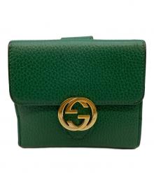 GUCCI（グッチ）の古着「2つ折り財布」｜グリーン