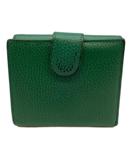 GUCCI（グッチ）GUCCI (グッチ) 2つ折り財布 グリーンの古着・服飾アイテム