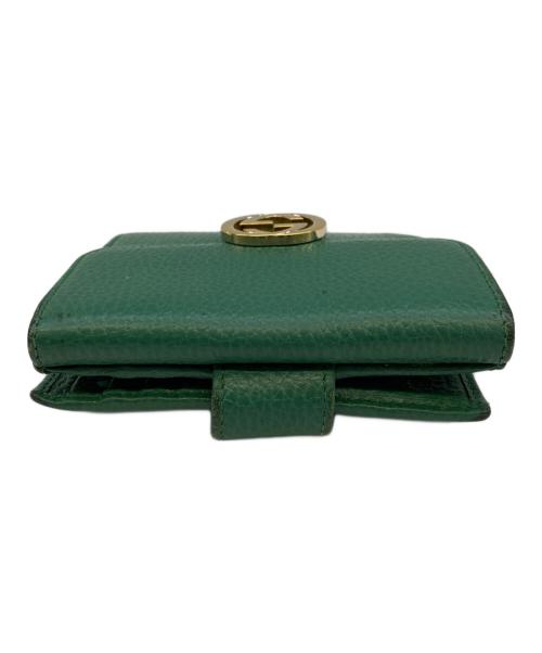 GUCCI（グッチ）GUCCI (グッチ) 2つ折り財布 グリーンの古着・服飾アイテム