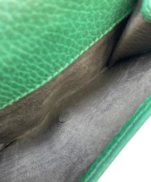 GUCCI（グッチ）GUCCI (グッチ) 2つ折り財布 グリーンの古着・服飾アイテム