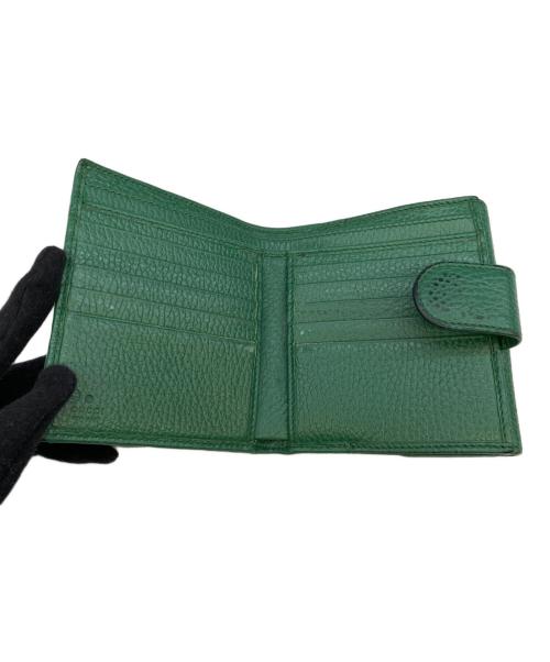 GUCCI（グッチ）GUCCI (グッチ) 2つ折り財布 グリーンの古着・服飾アイテム