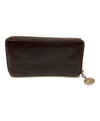 Gucci　グッチ　長財布　チェーン　ブラウン　財布　中古 中古・古着通販】GUCCI (グッチ) 長財布 ブラウン｜ブランド・古着通販