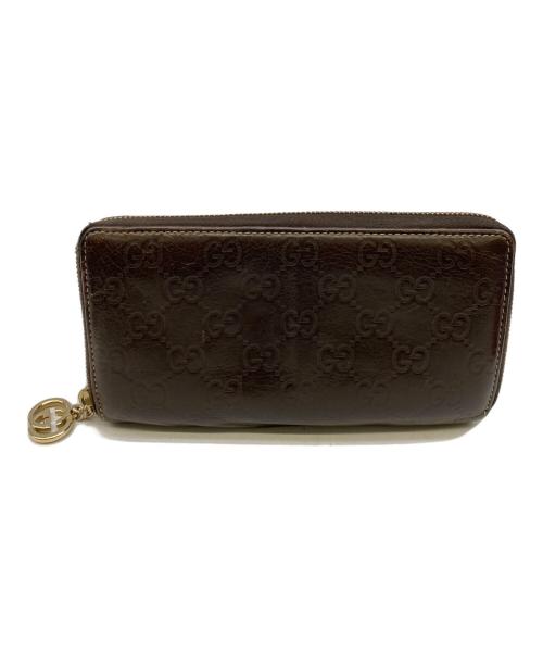 GUCCI（グッチ）GUCCI (グッチ) 長財布 ブラウンの古着・服飾アイテム