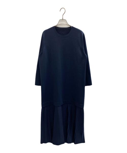 icB（アイシービー）icB (アイシービー) 長袖ワンピース ネイビー サイズ:S 未使用品の古着・服飾アイテム