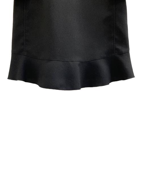 LANVIN en Bleu（ランバンオンブルー）LANVIN en Bleu (ランバンオンブルー) ジョーゼット5分袖ワンピース ブラック サイズ:36の古着・服飾アイテム