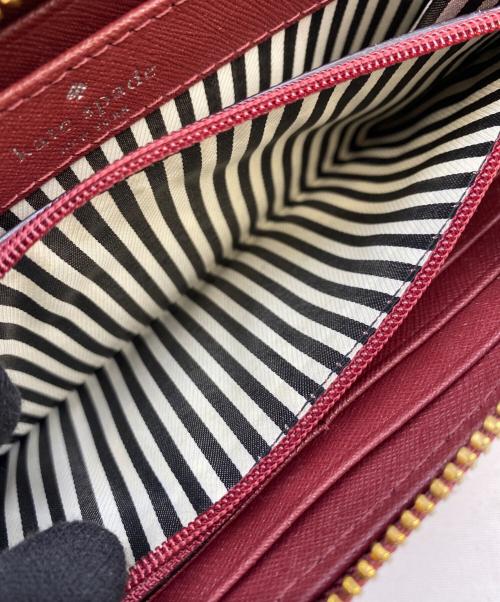 Kate Spade（ケイトスペード）Kate Spade (ケイトスペード) ラージ コンチネンタル ウォレット レッドの古着・服飾アイテム