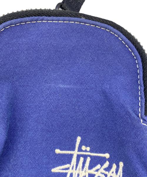 stussy（ステューシー）stussy (ステューシー) PORTER (ポーター) ミニショルダーバッグ ブルーの古着・服飾アイテム