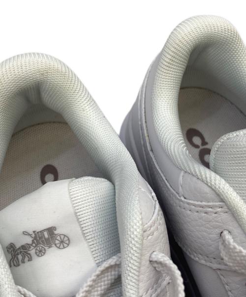 COACH（コーチ）COACH (コーチ) ハイカットスニーカー ホワイト サイズ:24の古着・服飾アイテム