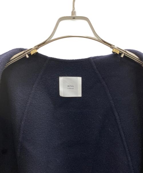 IENA LA BOUCLE（イエナ ラ ブークル）IENA LA BOUCLE (イエナ ラ ブークル) ダブルフェイスボートネックケープコート ネイビー サイズ:不明の古着・服飾アイテム