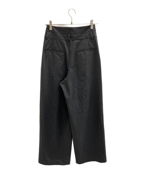 green label relaxing（グリーンレーベルリラクシング）green label relaxing (グリーンレーベルリラクシング) ELIN (エリン) 2タックワイドパンツ グレー サイズ:36の古着・服飾アイテム