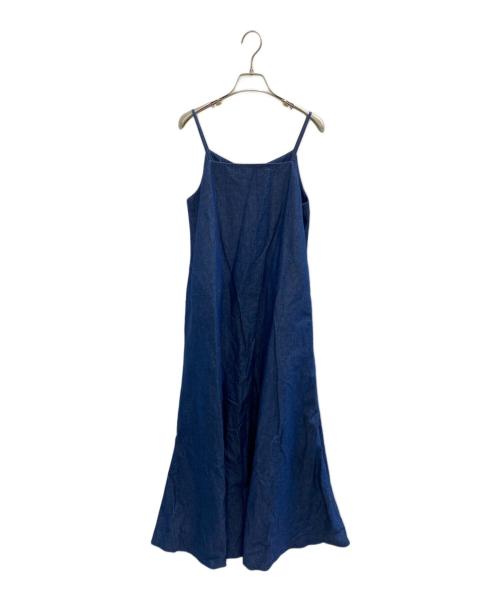 SACRA（サクラ）SACRA (サクラ) ダンガリー キャミソールワンピース インディゴ サイズ:38の古着・服飾アイテム