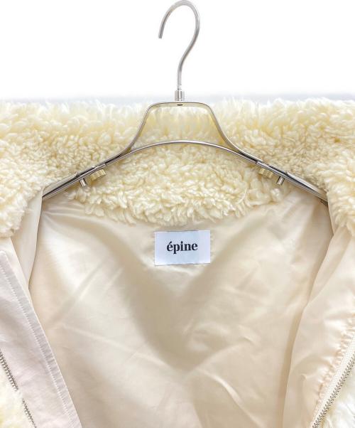 epine（エピヌ）epine (エピヌ) sheep mouton coat ベージュ サイズ:Freeの古着・服飾アイテム