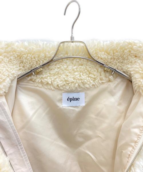 epine（エピヌ）epine (エピヌ) sheep mouton coat ベージュ サイズ:Freeの古着・服飾アイテム