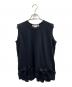 COMME des GARCONS COMME des GARCONS（コムデギャルソン コムデギャルソン）の古着「フリルデザインタンクトップ」｜ブラック