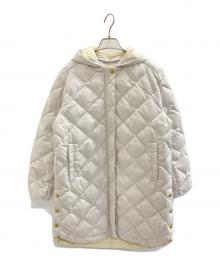 TAION×UNFILO（タイオン×アンフィーロ）の古着「2wayキルティングダウンコート」｜ホワイト