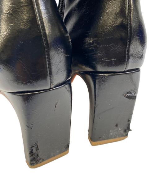 Ameri（アメリ）AMERI (アメリ) UND SQUARE TOE SHORT BOOTS ブラック サイズ:Mの古着・服飾アイテム