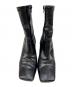 AMERI (アメリ) UND SQUARE TOE SHORT BOOTS ブラック サイズ:M：5000円