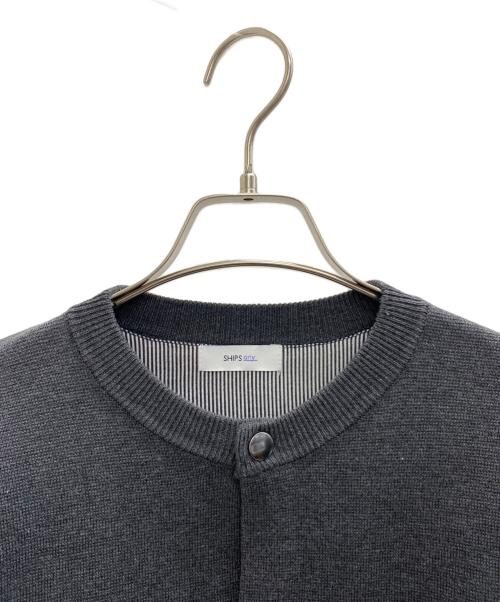 SHIPS any（シップスエニィ）SHIPS any (シップスエニィ) ミラノリブ クルーネック カーディガン グレー サイズ:Sの古着・服飾アイテム