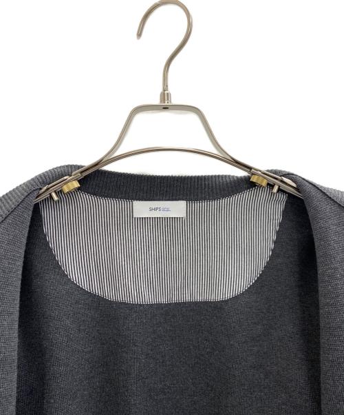 SHIPS any（シップスエニィ）SHIPS any (シップスエニィ) ミラノリブ クルーネック カーディガン グレー サイズ:Sの古着・服飾アイテム