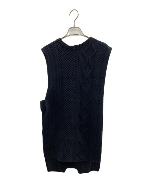 ELENDEEK（エレンディーク）ELENDEEK (エレンディーク) ニットベスト ブラック サイズ:Sの古着・服飾アイテム