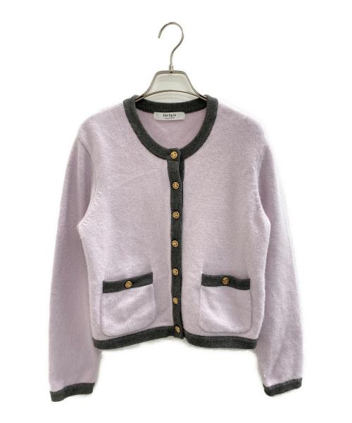 HER LIP TO（ハーリップトゥ）HER LIP TO (ハーリップトゥ) Annelise Knit Cardigan ピンク×グレー サイズ:Freeの古着・服飾アイテム