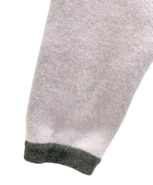 HER LIP TO（ハーリップトゥ）HER LIP TO (ハーリップトゥ) Annelise Knit Cardigan ピンク×グレー サイズ:Freeの古着・服飾アイテム