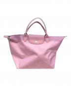 LONGCHAMPロンシャン）の古着「舟形トートバッグ」｜ピンク
