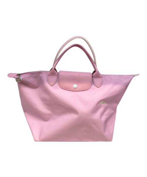 LONGCHAMP（ロンシャン）LONGCHAMP (ロンシャン) 舟形トートバッグ ピンクの古着・服飾アイテム