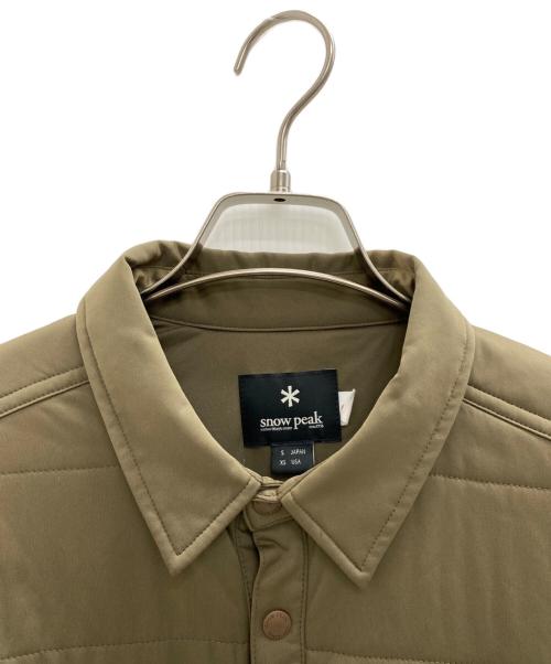 Snow peak（スノーピーク）Snow peak (スノーピーク) Flexible Insulated Shirt ブラウン サイズ:Sの古着・服飾アイテム