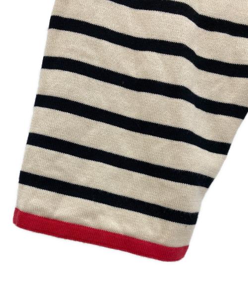 BATEAUX DE SHIPS（バトー ドゥ シップス）BATEAUX DE SHIPS (バトー ドゥ シップス) ロングスリーブカットソー アイボリー×ブラック サイズ:Lの古着・服飾アイテム