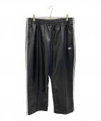 adidas×JEREMY SCOTTアディダス×ジェレミー スコット）の古着「シンセティックレザー サイドラインパンツ」｜ブラック