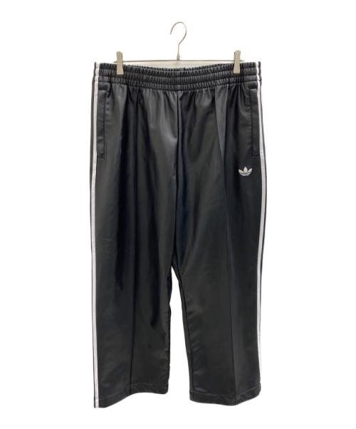 adidas（アディダス）adidas (アディダス) JEREMY SCOTT (ジェレミー スコット) シンセティックレザー サイドラインパンツ ブラック サイズ:2XLの古着・服飾アイテム