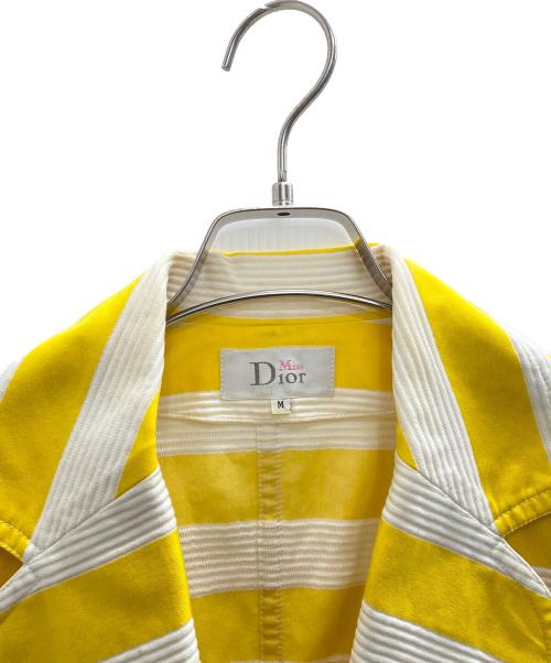 MISS Dior（ミス ディオール）MISS Dior (ミス ディオール) ジャケット ホワイト×イエロー サイズ:Mの古着・服飾アイテム